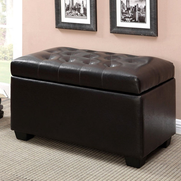 Wildon Home® Braham Faux Leather Storage Ottoman Wayfair